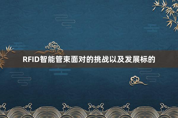 RFID智能管束面对的挑战以及发展标的