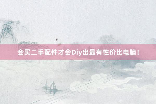 会买二手配件才会Diy出最有性价比电脑！