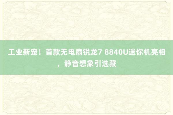 工业新宠！首款无电扇锐龙7 8840U迷你机亮相，静音想象引选藏