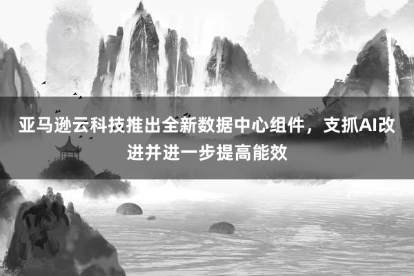 亚马逊云科技推出全新数据中心组件，支抓AI改进并进一步提高能效