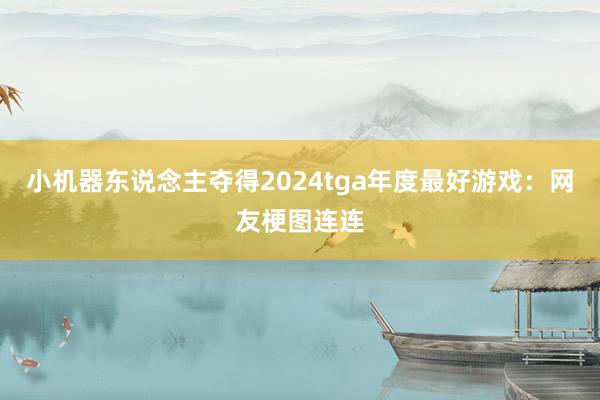 小机器东说念主夺得2024tga年度最好游戏：网友梗图连连