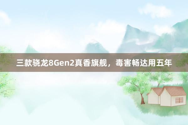 三款骁龙8Gen2真香旗舰，毒害畅达用五年