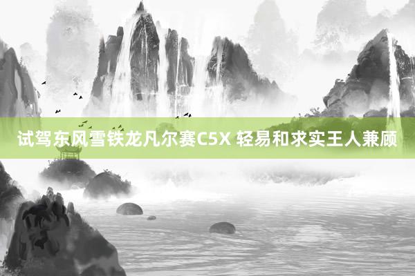 试驾东风雪铁龙凡尔赛C5X 轻易和求实王人兼顾