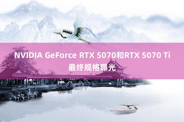 NVIDIA GeForce RTX 5070和RTX 5070 Ti最终规格曝光