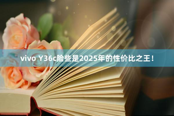 vivo Y36c险些是2025年的性价比之王！