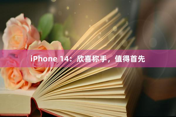 iPhone 14：欣喜称手，值得首先